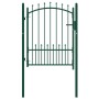 Puerta de valla con picos acero verde 100x125 cm de vidaXL, Puertas de jardín - Ref: Foro24-146394, Precio: 161,96 €, Descuen...