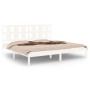 Estructura de cama madera maciza blanco Supe King 180x200 cm de vidaXL, Camas y somieres - Ref: Foro24-3105616, Precio: 155,4...