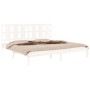 Estructura de cama madera maciza blanco Supe King 180x200 cm de vidaXL, Camas y somieres - Ref: Foro24-3105616, Precio: 155,4...