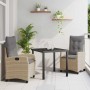 Conjunto de Comedor de Jardín 3 pcs Beige ratán sintético en Sillas de jardín | Comprar online en Foru.es