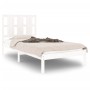 Estructura de cama madera maciza de pino blanca 100x200 cm de vidaXL, Camas y somieres - Ref: Foro24-3105591, Precio: 101,33 ...