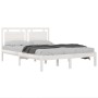 Estructura de cama madera maciza blanco Supe King 180x200 cm de vidaXL, Camas y somieres - Ref: Foro24-3105551, Precio: 169,0...