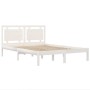 Estructura de cama madera maciza blanco Supe King 180x200 cm de vidaXL, Camas y somieres - Ref: Foro24-3105551, Precio: 169,0...