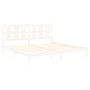 Estructura de cama madera maciza de pino blanco 200x200 cm de vidaXL, Camas y somieres - Ref: Foro24-3105621, Precio: 147,80 ...