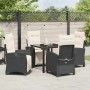 Conjunto de Comedor de Jardín 5 pcs Negro ratán sintético en Sillas de jardín | Comprar online en Foru.es