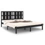 Estructura de cama madera maciza negra King Size 150x200 cm de vidaXL, Camas y somieres - Ref: Foro24-3105609, Precio: 181,88...