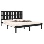 Estructura de cama madera maciza negra King Size 150x200 cm de vidaXL, Camas y somieres - Ref: Foro24-3105609, Precio: 181,88...
