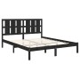 Estructura de cama madera maciza negra King Size 150x200 cm de vidaXL, Camas y somieres - Ref: Foro24-3105609, Precio: 181,88...