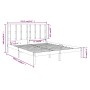 Estructura de cama madera maciza negra King Size 150x200 cm de vidaXL, Camas y somieres - Ref: Foro24-3105609, Precio: 181,88...