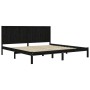 Estructura de cama de madera maciza de pino negra 200x200 cm de vidaXL, Camas y somieres - Ref: Foro24-3105754, Precio: 181,5...