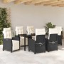Conjunto de Comedor de Jardín 7 pcs Negro ratán sintético en Sillas de jardín | Comprar online en Foru.es