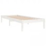 Estructura de cama madera maciza de pino blanca 90x200 cm de vidaXL, Camas y somieres - Ref: Foro24-3105651, Precio: 96,79 €,...