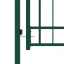 Puerta de valla con picos acero verde 100x125 cm de vidaXL, Puertas de jardín - Ref: Foro24-146394, Precio: 161,96 €, Descuen...