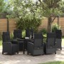 Conjunto de Comedor de Jardín 7 pcs Negro ratán sintético en Sillas de jardín | Comprar online en Foru.es