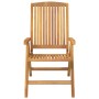 Sillas de jardín reclinables y cojines 4 uds madera maciza teca de vidaXL, Sillas de jardín - Ref: Foro24-3196463, Precio: 66...