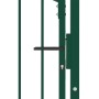 Puerta de valla con picos acero verde 100x125 cm de vidaXL, Puertas de jardín - Ref: Foro24-146394, Precio: 161,96 €, Descuen...