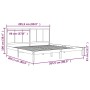 Estructura de cama de madera maciza de pino 200x200 cm de vidaXL, Camas y somieres - Ref: Foro24-3105750, Precio: 155,13 €, D...