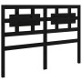 Estructura de cama de madera maciza negra 140x190 cm de vidaXL, Camas y somieres - Ref: Foro24-3105649, Precio: 168,55 €, Des...