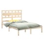 Estructura de cama madera maciza de pino 120x200 cm de vidaXL, Camas y somieres - Ref: Foro24-3105660, Precio: 114,22 €, Desc...