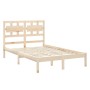 Estructura de cama madera maciza de pino 120x200 cm de vidaXL, Camas y somieres - Ref: Foro24-3105660, Precio: 114,22 €, Desc...