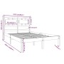 Estructura de cama madera maciza de pino 120x200 cm de vidaXL, Camas y somieres - Ref: Foro24-3105660, Precio: 114,22 €, Desc...