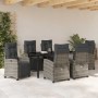 Conjunto de Comedor de Jardín 7 pcs Gris ratán sintético en Sillas de jardín | Comprar online en Foru.es