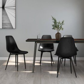 Sillas de comedor 4 unidades negras PP en Sillas de comedor | Comprar online en Foru.es
