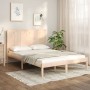 Estructura cama madera doble pequeña maciza de pino 120x190 cm de vidaXL, Camas y somieres - Ref: Foro24-3105700, Precio: 120...