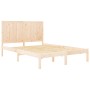 Estructura cama madera doble pequeña maciza de pino 120x190 cm de vidaXL, Camas y somieres - Ref: Foro24-3105700, Precio: 120...