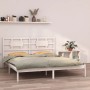 Estructura de cama madera maciza blanco 200x200 cm de vidaXL, Camas y somieres - Ref: Foro24-3105686, Precio: 143,13 €, Descu...