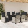 Conjunto de Comedor de Jardín 7 pcs Gris Claro ratán sintético en Sillas de jardín | Comprar online en Foru.es