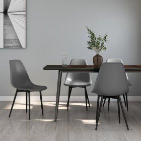 Sillas de comedor 4 unidades gris PP en Sillas de comedor | Comprar online en Foru.es