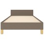 Estructura de cama con cabecero de tela gris taupe 80x200 cm de vidaXL, Camas y somieres - Ref: Foro24-347371, Precio: 89,84 ...