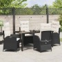 Conjunto de Comedor de Jardín 5 pcs Negro ratán sintético en Sillas de jardín | Comprar online en Foru.es