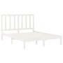 Estructura de cama de madera maciza blanca 160x200 cm de vidaXL, Camas y somieres - Ref: Foro24-3106779, Precio: 125,15 €, De...