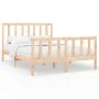 Solid pine wood bed frame 140x190 cm by vidaXL, Beds and slatted bases - Ref: Foro24-3106683, Price: 125,99 €, Discount: %