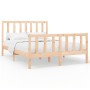 Estructura de cama de madera maciza de pino 160x200 cm de vidaXL, Camas y somieres - Ref: Foro24-3106713, Precio: 131,35 €, D...