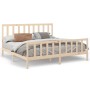 Estructura de cama de madera maciza de pino 200x200 cm de vidaXL, Camas y somieres - Ref: Foro24-3106723, Precio: 143,87 €, D...
