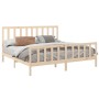 Estructura de cama de madera maciza de pino 200x200 cm de vidaXL, Camas y somieres - Ref: Foro24-3106723, Precio: 143,87 €, D...