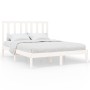 Estructura de cama madera maciza blanca 120x200 cm de vidaXL, Camas y somieres - Ref: Foro24-3106764, Precio: 114,93 €, Descu...