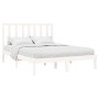 Estructura de cama madera maciza blanca 120x200 cm de vidaXL, Camas y somieres - Ref: Foro24-3106764, Precio: 114,93 €, Descu...