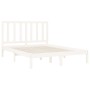 Estructura de cama madera maciza blanca 120x200 cm de vidaXL, Camas y somieres - Ref: Foro24-3106764, Precio: 114,93 €, Descu...