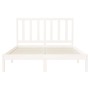 Estructura de cama madera maciza blanca 120x200 cm de vidaXL, Camas y somieres - Ref: Foro24-3106764, Precio: 114,93 €, Descu...