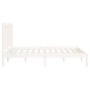 Estructura de cama madera maciza blanca 120x200 cm de vidaXL, Camas y somieres - Ref: Foro24-3106764, Precio: 114,93 €, Descu...