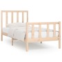 Estructura de cama madera maciza 90x200 cm de vidaXL, Camas y somieres - Ref: Foro24-3106818, Precio: 85,92 €, Descuento: %