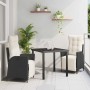 Conjunto de Comedor de Jardín 3 pcs Negro ratán sintético en Sillas de jardín | Comprar online en Foru.es