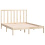 Estructura de cama madera maciza de pino 135x190 cm de vidaXL, Camas y somieres - Ref: Foro24-3106613, Precio: 133,20 €, Desc...