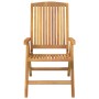 Sillas de jardín reclinables y cojines 4 uds madera maciza teca de vidaXL, Sillas de jardín - Ref: Foro24-3196472, Precio: 67...