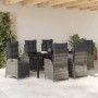Conjunto de Comedor de Jardín 7 pcs Gris ratán sintético en Sillas de jardín | Comprar online en Foru.es