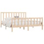 Estructura de cama de madera maciza 200x200 cm de vidaXL, Camas y somieres - Ref: Foro24-3106853, Precio: 144,12 €, Descuento: %